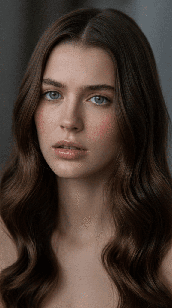 26 Flattering Hair Colors for Pale Skin with Green Eyes That Turn Heads 14 Espresso Brown: Rich Cool-Toned Depth