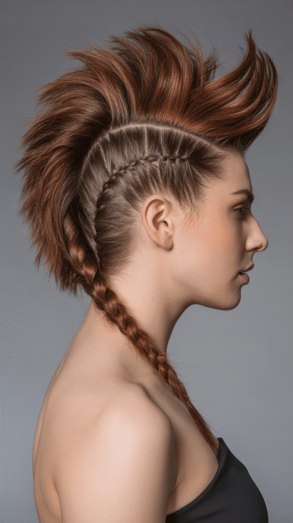 30 Step-by-Step Whimsical Hairstyle Tutorials Anyone Can Try 26 The Faux Hawk Braid