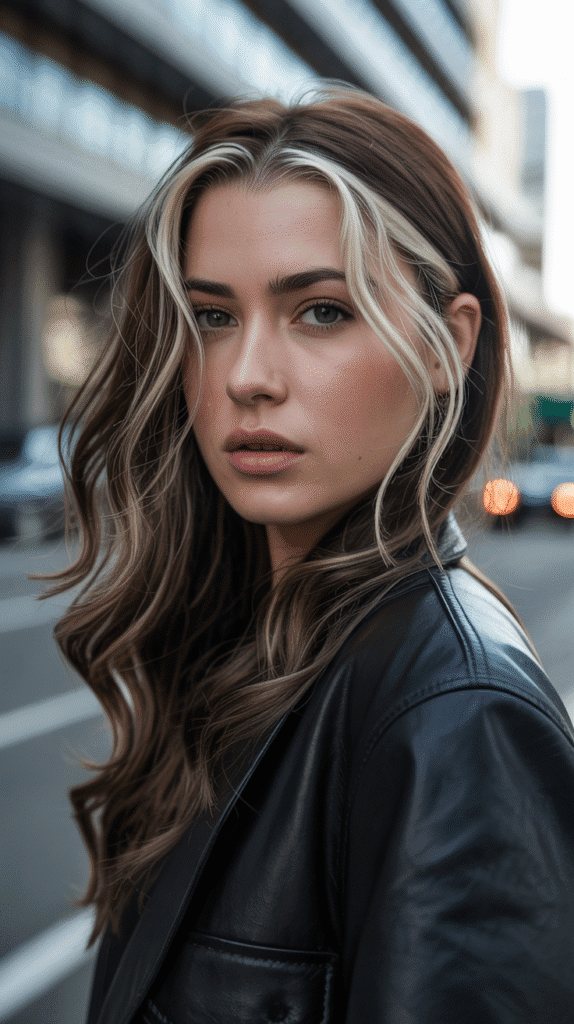 30 Gorgeous Hair Colors for Brown Hair and Green Eyes You'll Love 10  Platinum Highlights