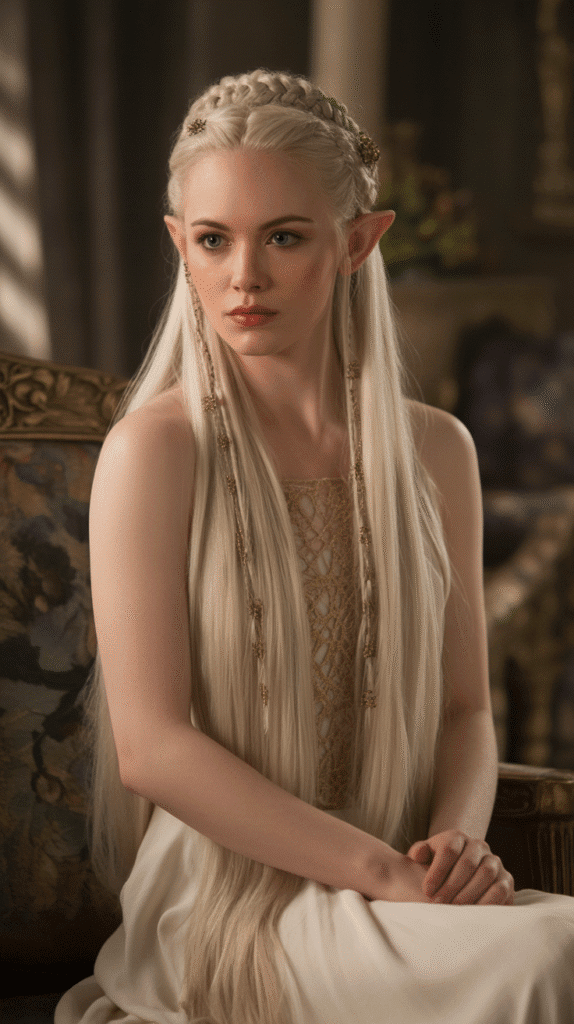 28 Easy Elf Hairstyles You Can Create in Minutes 5 Intricate Elven Updo with Braids