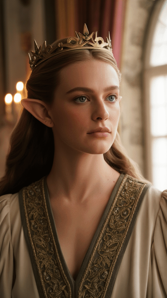 28 Easy Elf Hairstyles You Can Create in Minutes 22 Crown Twist with Flowing Hair