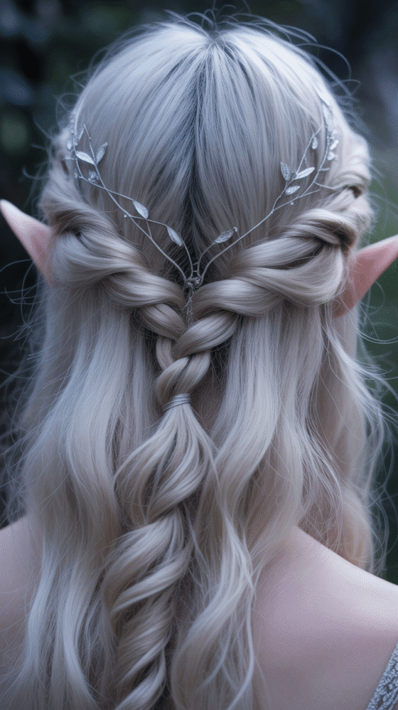 25 Step-by-Step Elf Hairstyle Tutorials Anyone Can Try 8 Twisted Back Elf Style