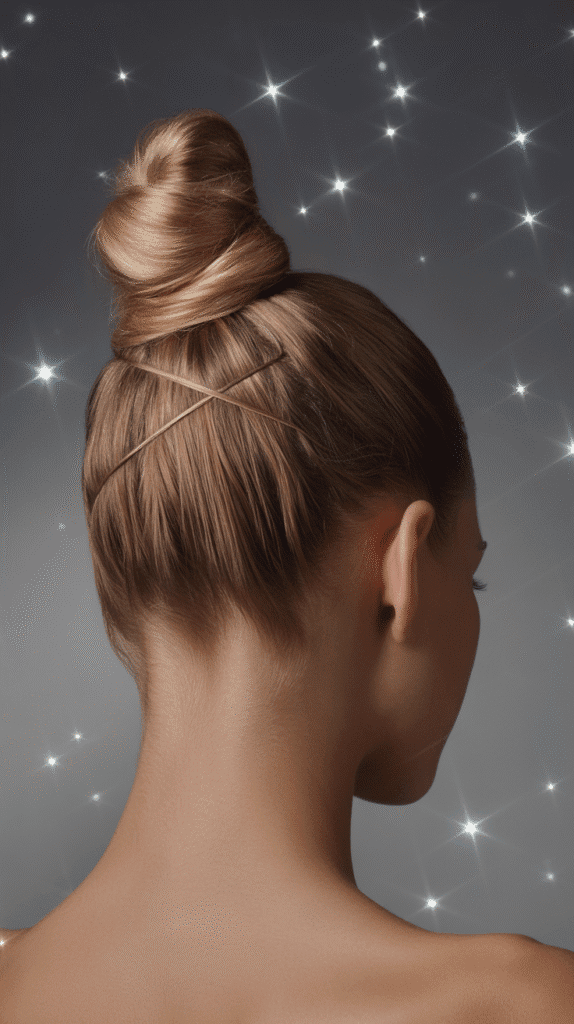 25 Easy Whimsical Hairstyles You Can Create in Minutes 9 Star-Crossed Top Knot