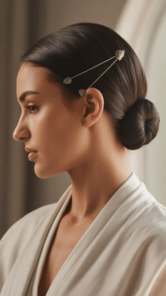 30 Enchanting Elf Hairstyle Drawings to Spark Your Fantasy Inspiration 25 Sleek Low Buns with Decorative Pins