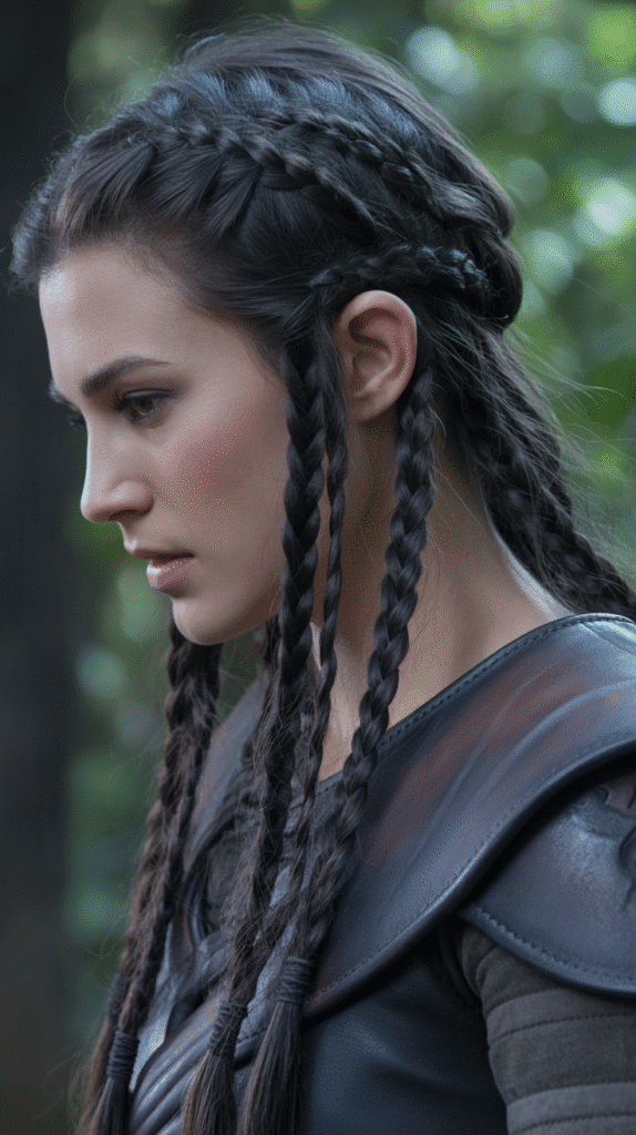 25 Step-by-Step Elf Hairstyle Tutorials Anyone Can Try 6  Triple Strand Elven Braid