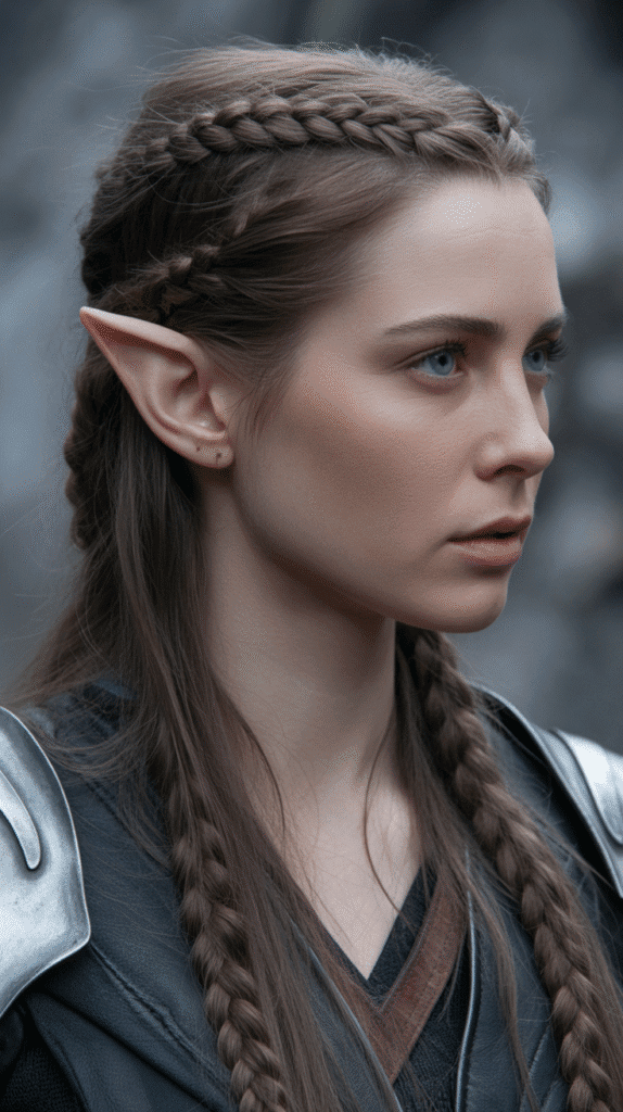 28 Easy Elf Hairstyles You Can Create in Minutes 3 Double Dutch Braids Crown
