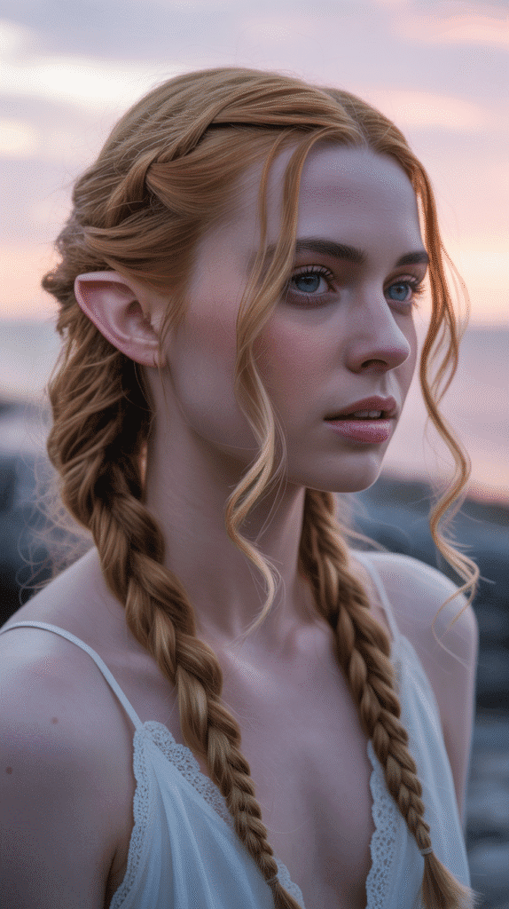 25 Step-by-Step Elf Hairstyle Tutorials Anyone Can Try 12 Side-Swept Loose Curls with Braided Detail