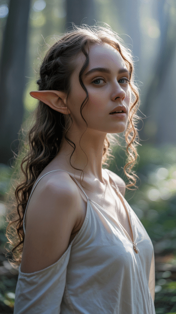 28 Easy Elf Hairstyles You Can Create in Minutes 15 Twisted Halo with Cascading Curls