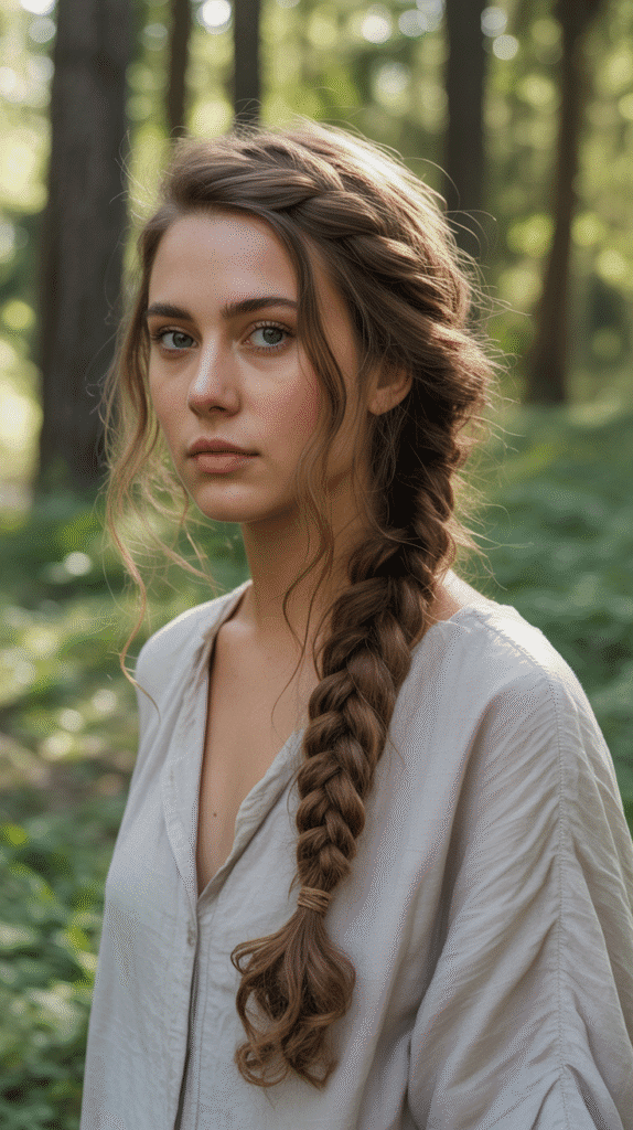 25 Easy Whimsical Hairstyles You Can Create in Minutes 16  Forest Nymph Loose Braid