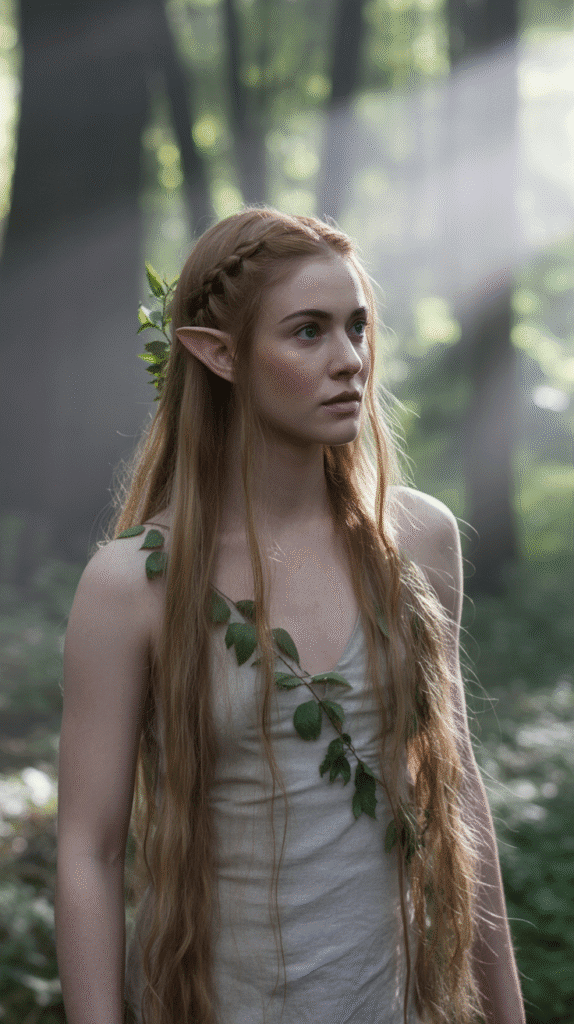 25 Step-by-Step Elf Hairstyle Tutorials Anyone Can Try 1  Classic Woodland Elf Side Braid