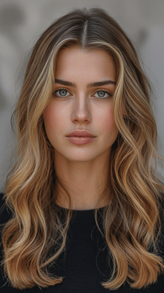 25 Stunning Blonde Hair with Caramel Lowlights for Fall 7 Golden Blonde with Caramel Face-Framing