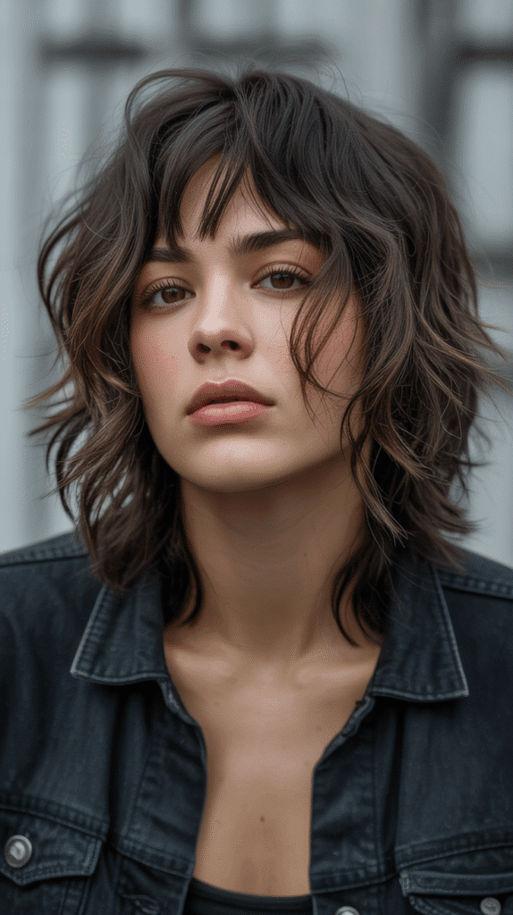 30 Trendy 90s Short Hairstyles to Try 27 The Textured Shag with Bangs