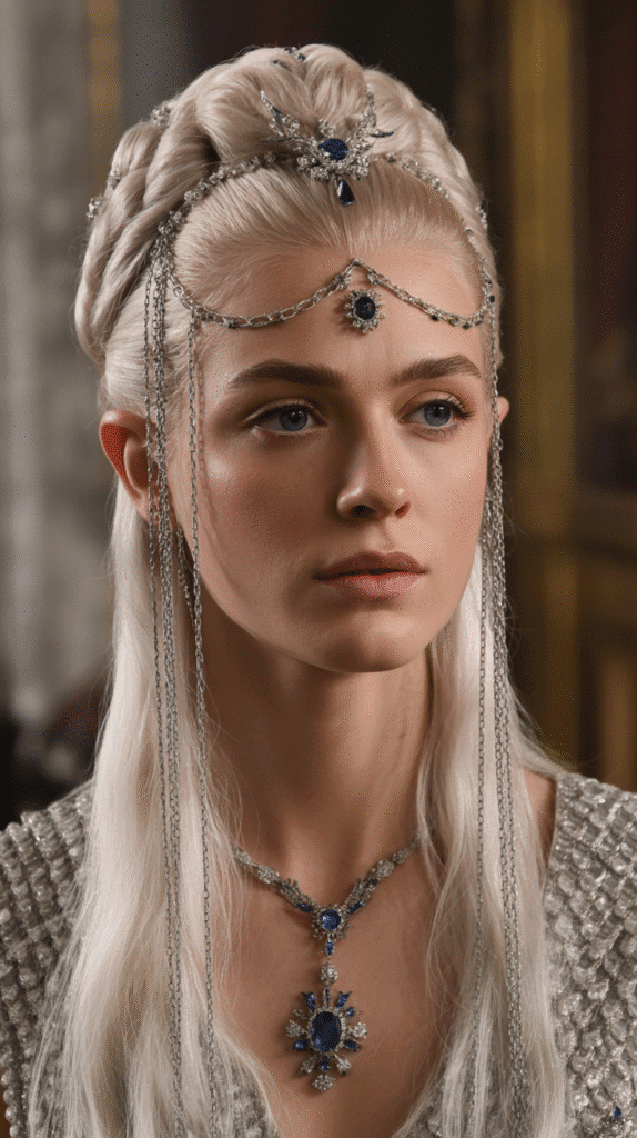 30 Enchanting Elf Hairstyle Drawings to Spark Your Fantasy Inspiration 15 Jeweled Ceremonial Styles