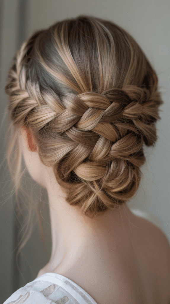 28 Enchanting Whimsical Hairstyles for Long Hair Perfect for Any Occasion 25 Braided Updo