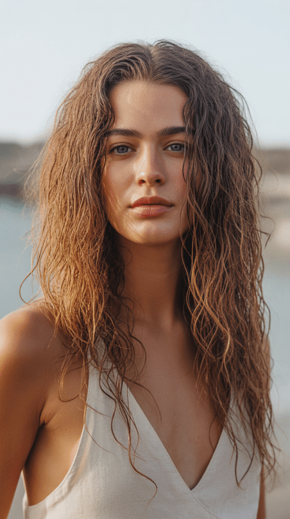 28 Enchanting Whimsical Hairstyles for Long Hair Perfect for Any Occasion 27 Textured Beach Waves