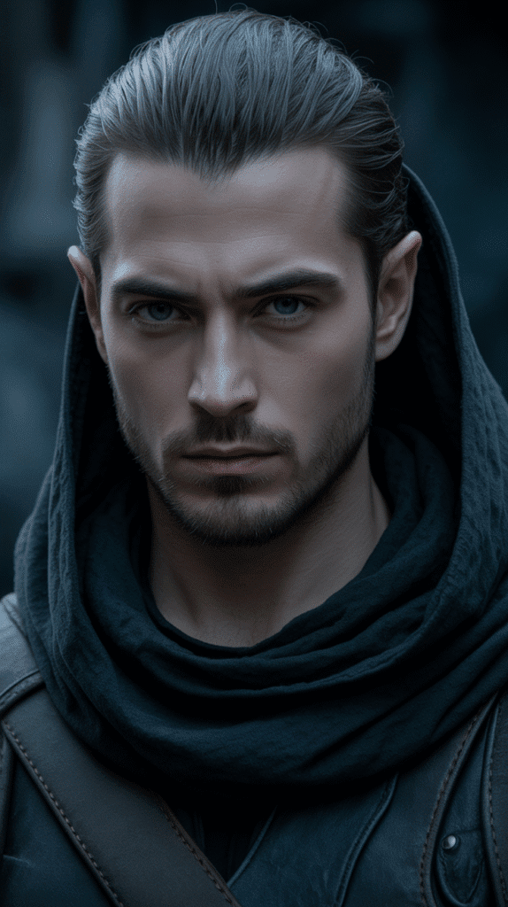 26 Cool Elf Hairstyles for Male Elves Inspired by Fantasy Worlds 21 The Assassin's Hooded Style