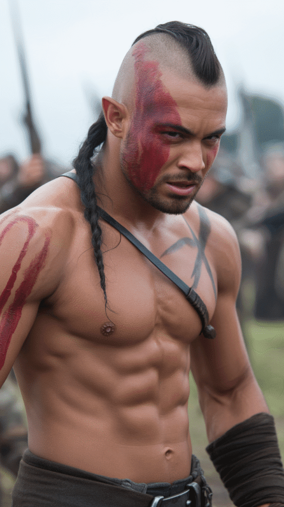 26 Cool Elf Hairstyles for Male Elves Inspired by Fantasy Worlds 15 The War-Painted Mohawk Braid