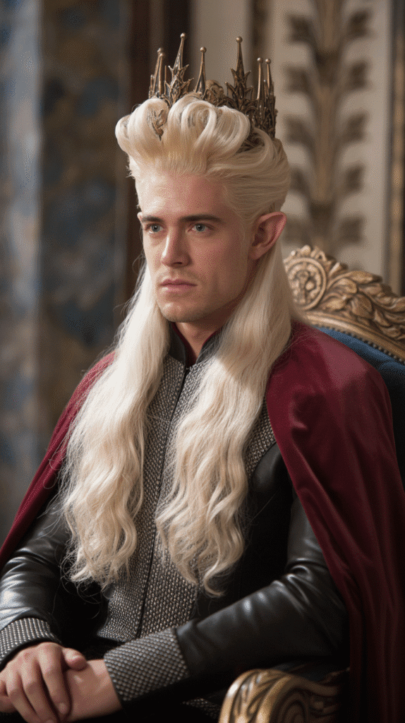 26 Cool Elf Hairstyles for Male Elves Inspired by Fantasy Worlds 19 The Royal High Crown