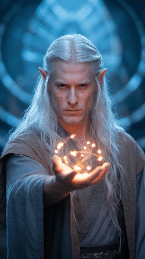 26 Cool Elf Hairstyles for Male Elves Inspired by Fantasy Worlds 8 The Mystical Middle Part Flow