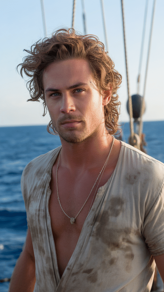 26 Cool Elf Hairstyles for Male Elves Inspired by Fantasy Worlds 20 The Seafaring Salt-Sprayed Style