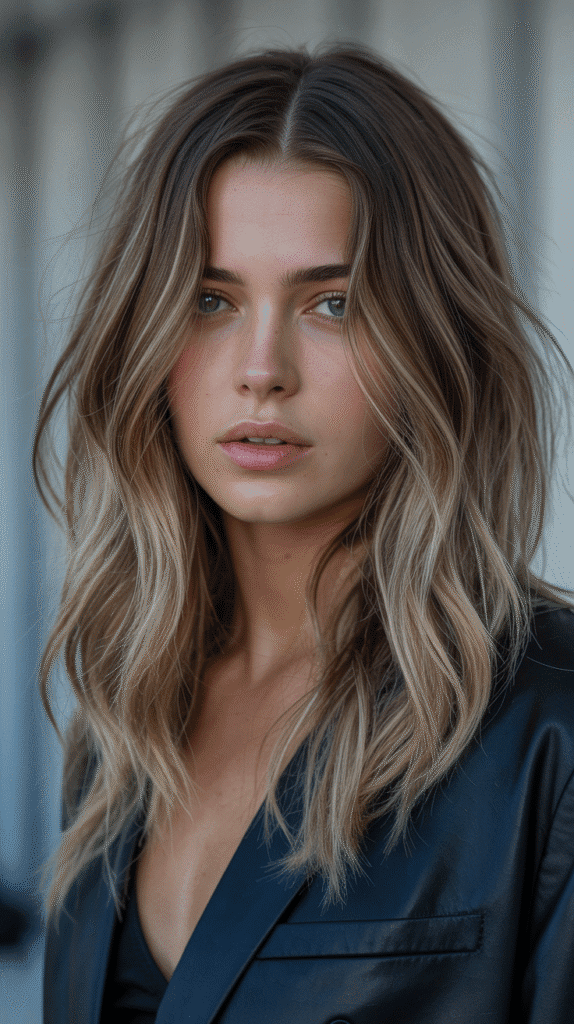 30 Gorgeous Hair Colors for Brown Hair and Green Eyes You'll Love 19 Icy Brown Balayage