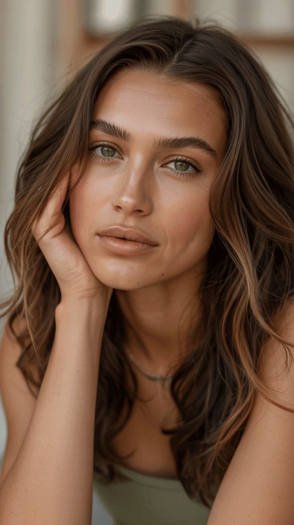 30 Gorgeous Hair Colors for Brown Hair and Green Eyes You'll Love 16 Mocha Brown