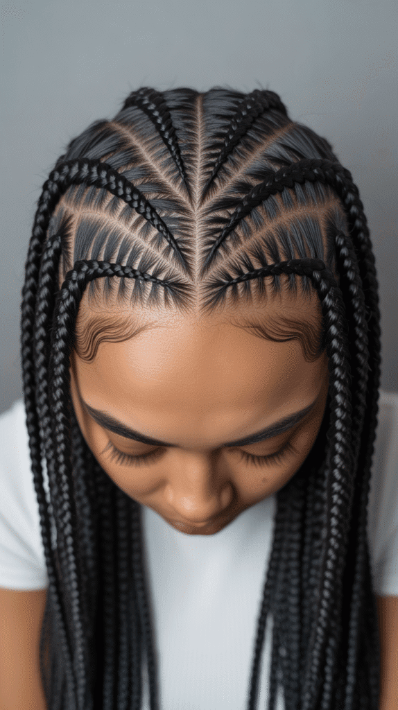 Triangle Box Braids