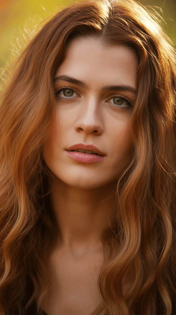 25 Stunning Hair Colors for Blue-Green Eyes That Enhance Your Look 24 Amber