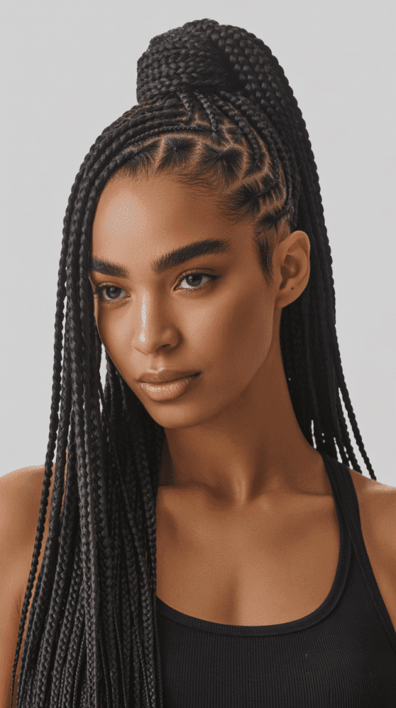 30 Trendy 2025 Braided Hairstyles for Black Women 5 Micro Braids for Intricate Detail