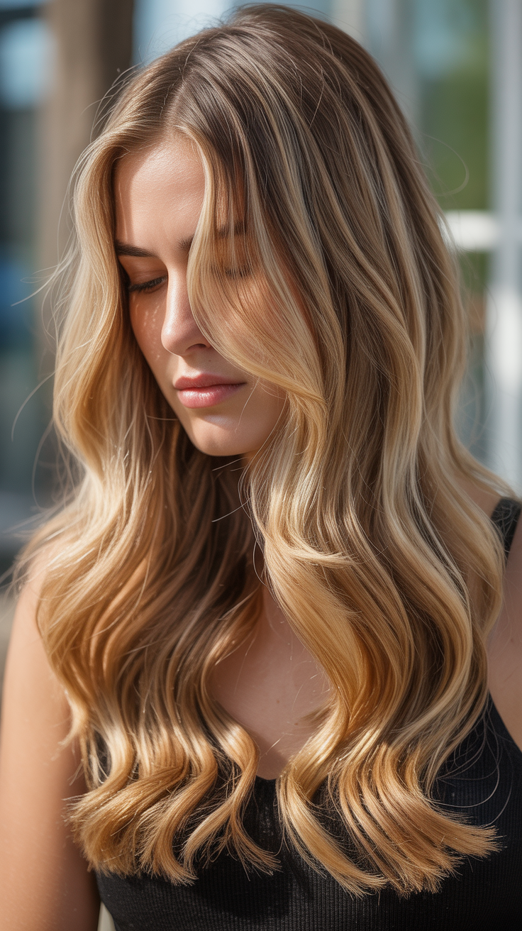 Gorgeous Blonde Hair with Highlights and Lowlights