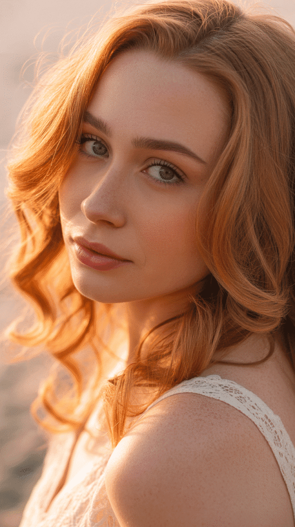 27 Best Hair Colors for Blonde Hair and Green Eyes That Make You Shine 3 Strawberry Blonde