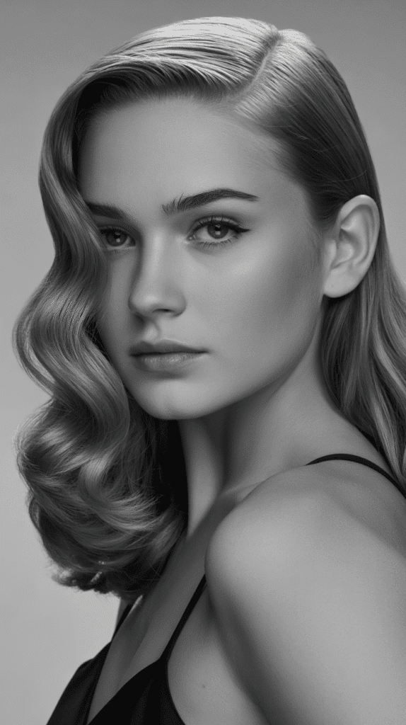 27 Chic Whimsical Hairstyles for Straight Hair That Add a Touch of Grace 19 Side Part with Deep Wave