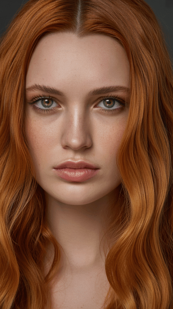 28 Best Hair Colors for Pale Skin and Green Eyes to Brighten Your Style 5 Copper Red – Bold and Eye-Catching