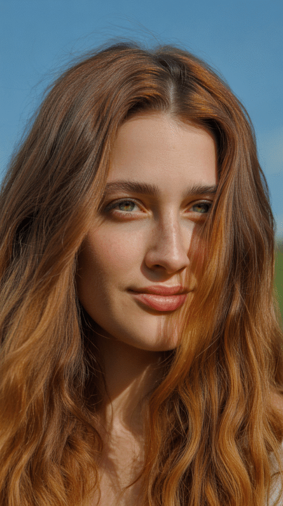 26 Flattering Hair Colors for Pale Skin with Green Eyes That Turn Heads 22 Golden Brown: Warm Medium-Depth Balance