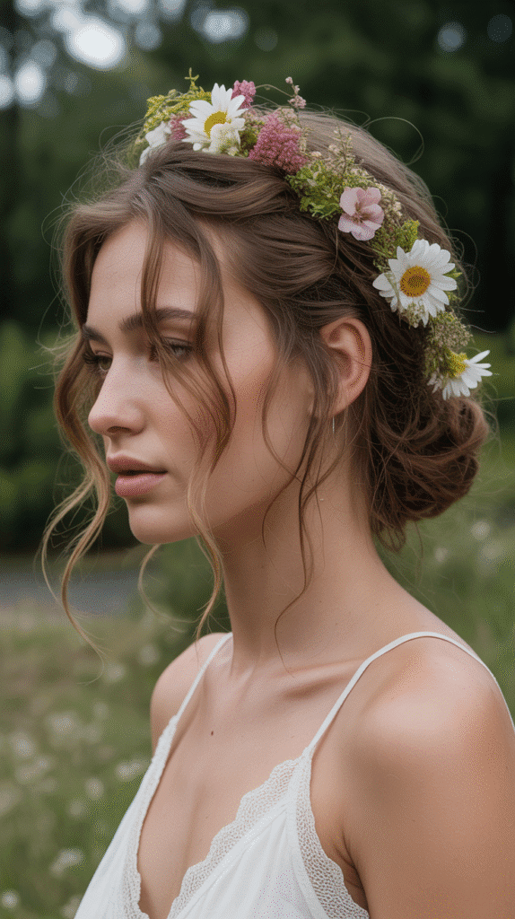 30 Elegant Elf Hairstyles for Long Hair Straight Out of a Fairytale 13 Woodland Fairy Loose Updo
