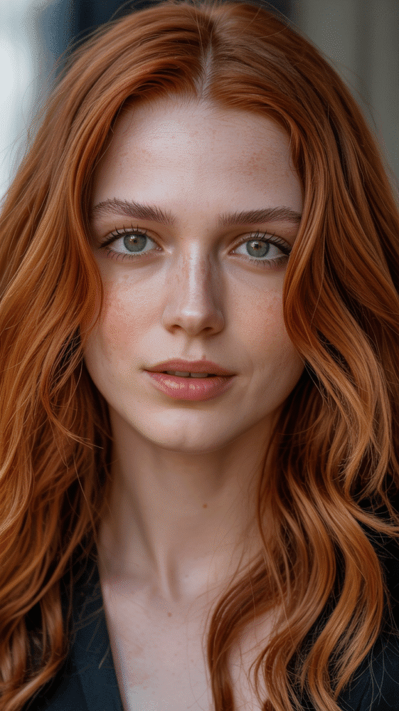 30 Gorgeous Hair Colors for Brown Hair and Green Eyes You'll Love 17 Cinnamon Red