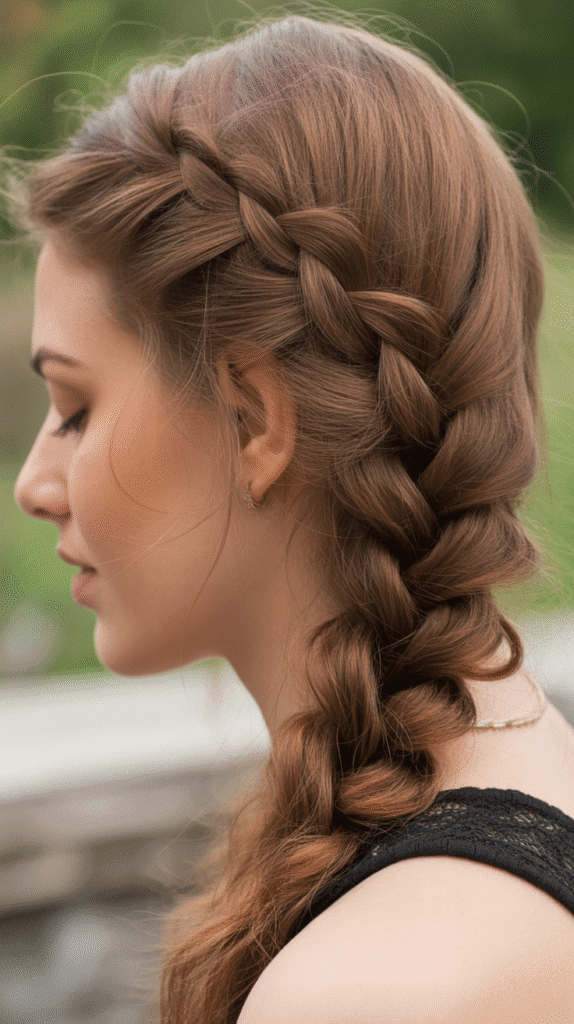 26 Stunning Whimsical Half-Up Hairstyles Perfect for Everyday Magic 3 Waterfall Braid Half-Up