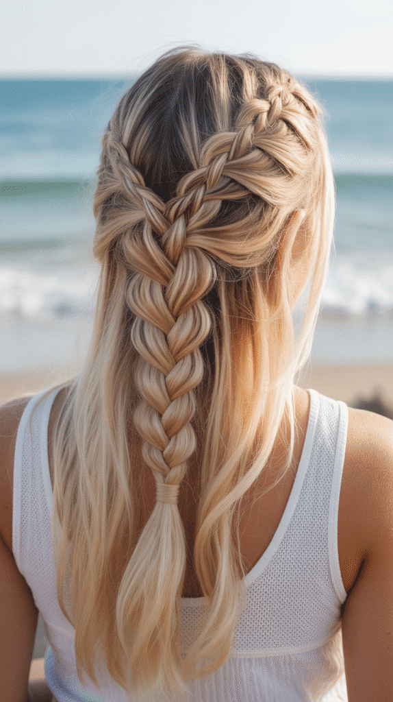 26 Stunning Whimsical Half-Up Hairstyles Perfect for Everyday Magic 8 Fishtail Braid Half-Up