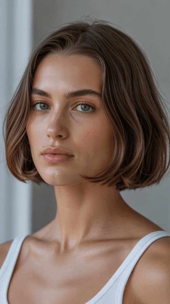 25 Stunning Hair Colors for Blue-Green Eyes That Enhance Your Look 25 Mushroom Brown