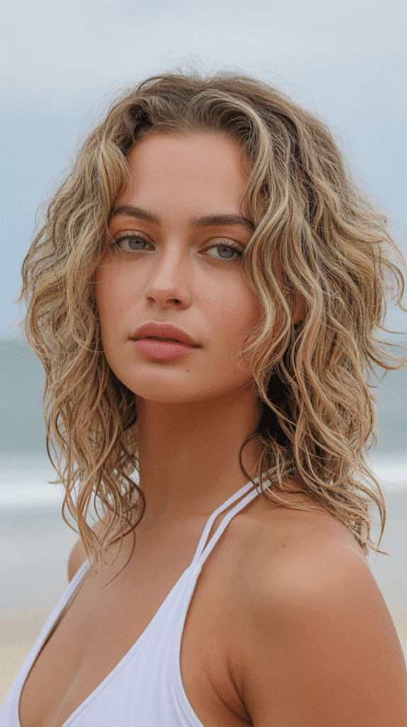 25 Stunning Hair Colors for Blue-Green Eyes That Enhance Your Look 10  Sandy Blonde