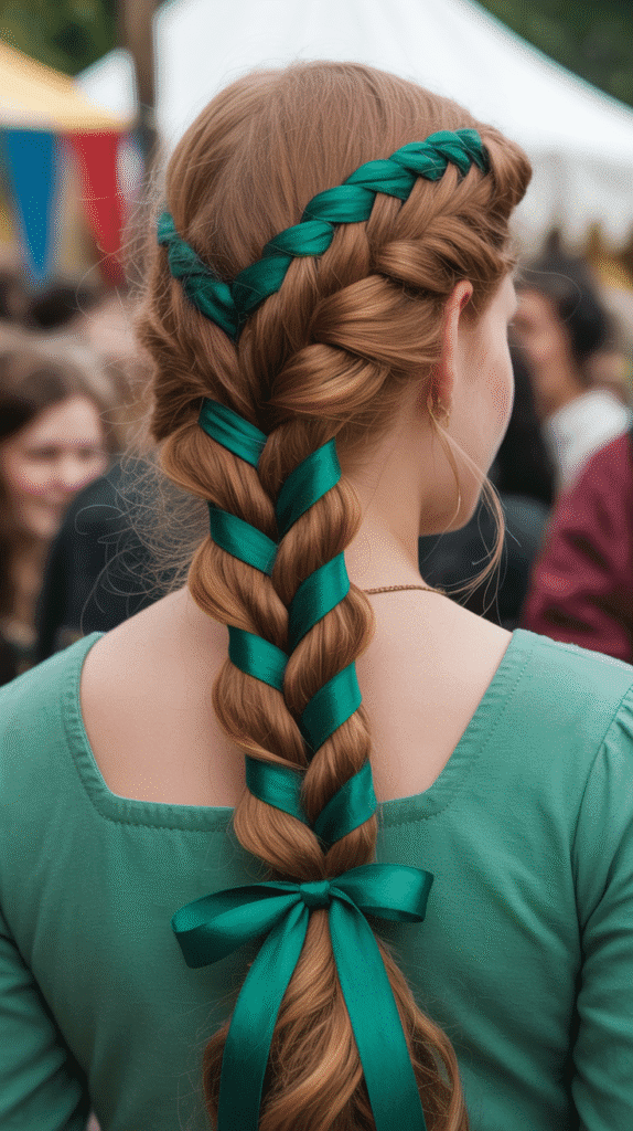 25 Step-by-Step Elf Hairstyle Tutorials Anyone Can Try 19 Multi-Strand Braid with Ribbons