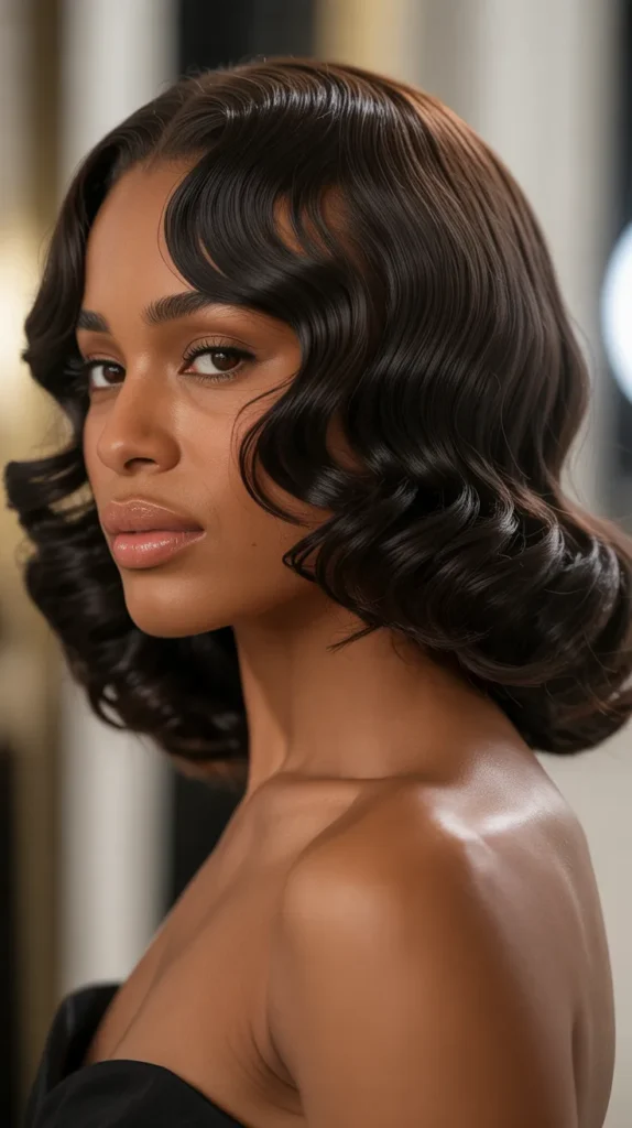 Long Bob with Finger Waves