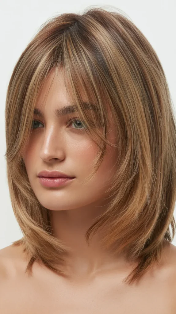 27 Stylish Long Bob with Curtain Bangs Choppy Cut 27 Stylish Long Bob with Curtain Bangs Choppy Cut