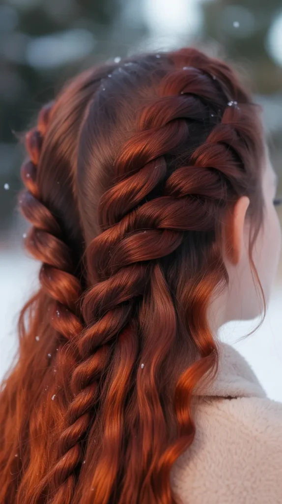 Mahogany Red Twist Braids
