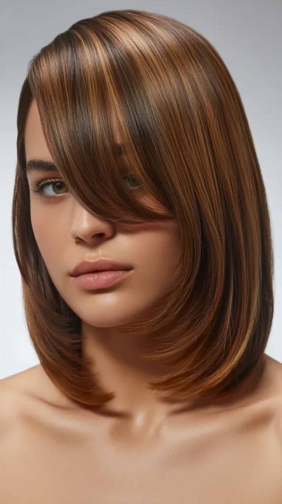 Long Bob with Peek-a-Boo Fringe