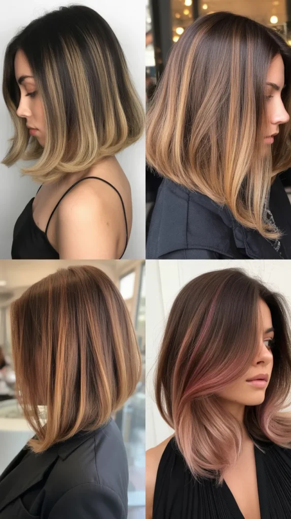 Long Bob with Ombré Color