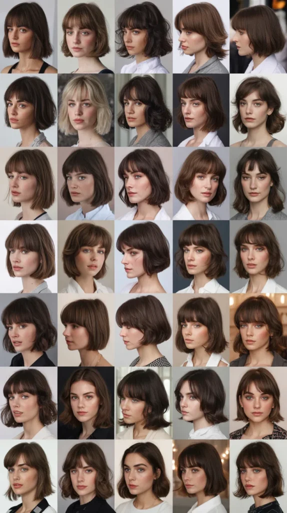 30 Elegant Long Bob with Curtain Bangs Shaggy Look