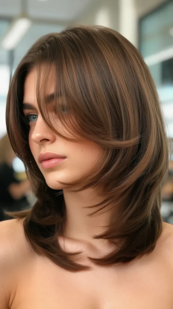 Asymmetrical Bob with Side-Swept Curtain Bangs