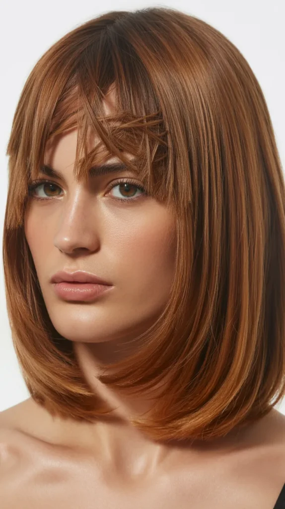 Long Bob with Shattered Fringe