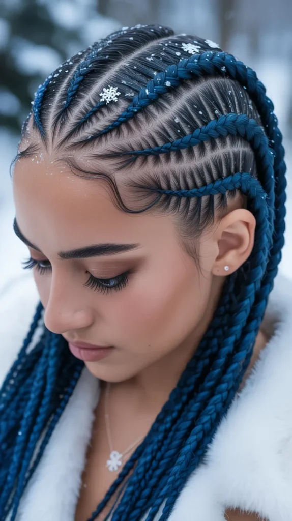  Midnight Blue Cornrows